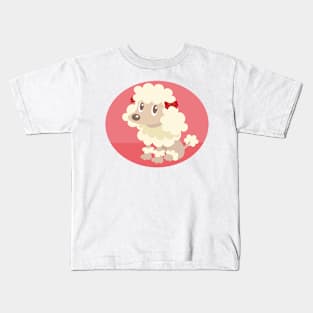 Poodle sitting Kids T-Shirt